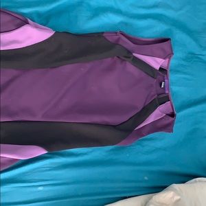 Purple body con dress